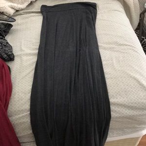 Gray maxi skirt